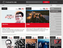 Tablet Screenshot of earlybird.tickets.de