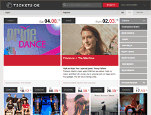Tablet Screenshot of maffay.tickets.de