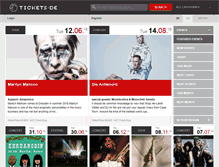 Tablet Screenshot of fibopower.tickets.de
